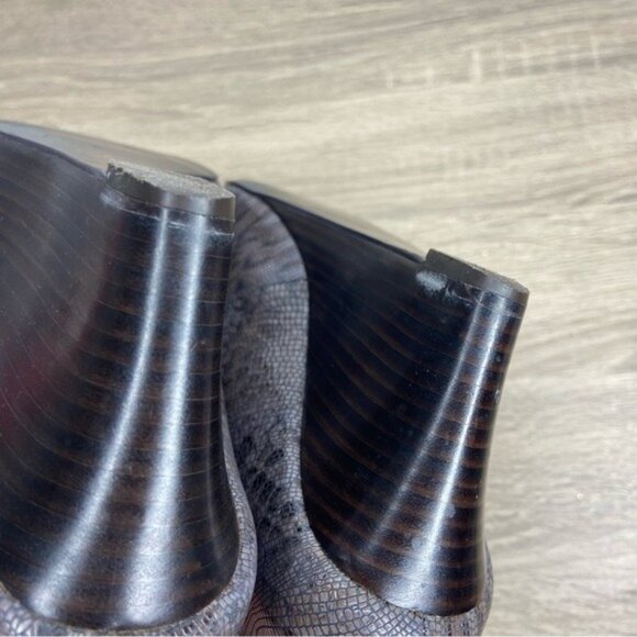 Sam & Libby Snake Print Wedge Heels Size 7.5 - Picture 12 of 12